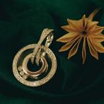18 Krt. Witgouden hanger met diamanten 0,735 ct., Ophalen of Verzenden, Gebruikt, Goud, Overige merken