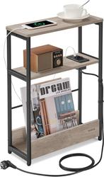 VASAGLE - slanke bijzettafel met oplaadfunctie -, Huis en Inrichting, Verzenden, Nieuw