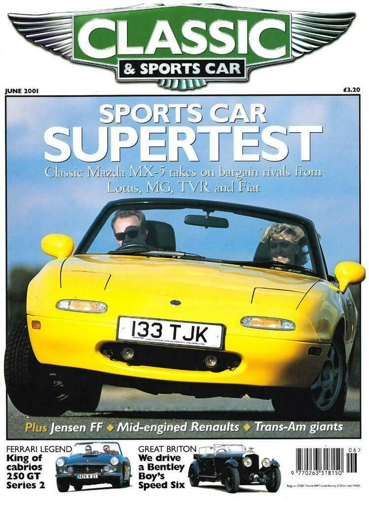 CLASSIC AND SPORTSCAR MAZDA MX-5 FERRARI 250 GT, Boeken, Auto's | Folders en Tijdschriften, Gelezen, Algemeen, Verzenden