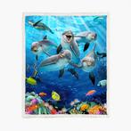 Fleecedeken - Dolphin Delight - 150x200cm, Ophalen of Verzenden, Nieuw
