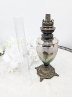 lampe pétrole antique - Petroleumlamp - glas gegeven -