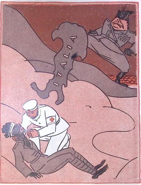 De barmhartige Samaritaan en de laars der beschaving!, Antiek en Kunst, Kunst | Litho's en Zeefdrukken, Verzenden