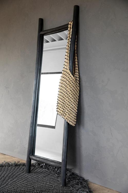 De Tulum Kleedkamerspiegel - Zwart - H170 cm, Huis en Inrichting, Woonaccessoires | Spiegels, Nieuw, Verzenden