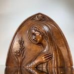 Bijzonder religieus reliëf van Trefoloni - Reliëf, Madonna, Antiek en Kunst