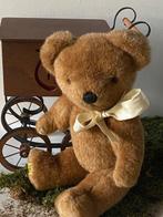 Merrythought: pluche teddybeer met strik - Teddybeer -, Antiek en Kunst, Antiek | Speelgoed