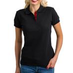 GGM Gastro | (5 stuks) Dames Poloshirt - Zwart - Maat: XL |