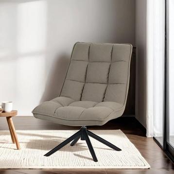 Dimehouse Draaifauteuil Yuki bouclé taupe Bouclé beschikbaar voor biedingen