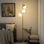 Staande lamp - ModernLife - 3 lampenkappen - glas, Ophalen of Verzenden, Nieuw, Stof, Modern