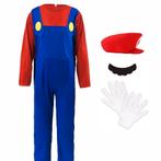 Mario Loodgieter Kostuum - Rode Jumpsuit met - Maat M, Ophalen of Verzenden, Nieuw, Maat 48/50 (M)