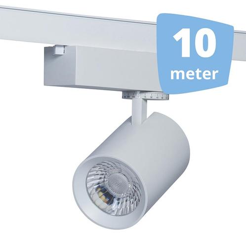 LED RAILVERLICHTING EOS WIT 10 SPOTS + 10M RAILS, Zakelijke goederen, Kantoor en Winkelinrichting | Winkel en Inventaris