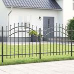 vidaXL Tuin Hek Grijs 140 cm Poedergecoat staal, Verzenden, Nieuw, IJzer