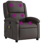 Luxe Massagestoel Leer | Tweedekansje|OP = OP, Huis en Inrichting, Stoelen, Ophalen of Verzenden, Nieuw, Bruin