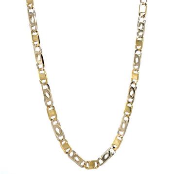 Gouden valkenoog collier 53 cm 18 karaat beschikbaar voor biedingen