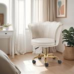 Bureaustoel Stella fluweel, gestoffeerd, dubbele wielen - cr, Verzenden, Nieuw