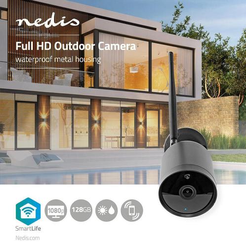 Wifi Camera Full HD Smart cam met SD opnamefunctie en App, Audio, Tv en Foto, Videobewaking, Buitencamera, Nieuw, Verzenden