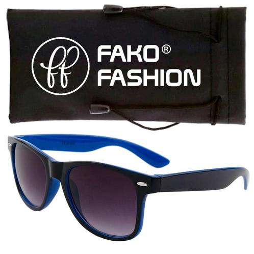Fako Fashion® - Zonnebril - Duo Tone - Zwart/Blauw, Sieraden, Tassen en Uiterlijk, Zonnebrillen en Brillen | Dames, Verzenden