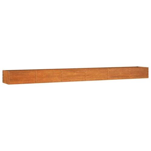 Plantenbak Verhoogd 600cm Cortenstaal - OP=OP - Tweedekansje, Tuin en Terras, Bloembakken en Plantenbakken, 30 tot 60 cm, 100 cm of meer