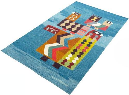 Handgewebde designer Kelim - verzamelobject - Kelim - 203 cm, Huis en Inrichting, Stoffering | Tapijten en Kleden
