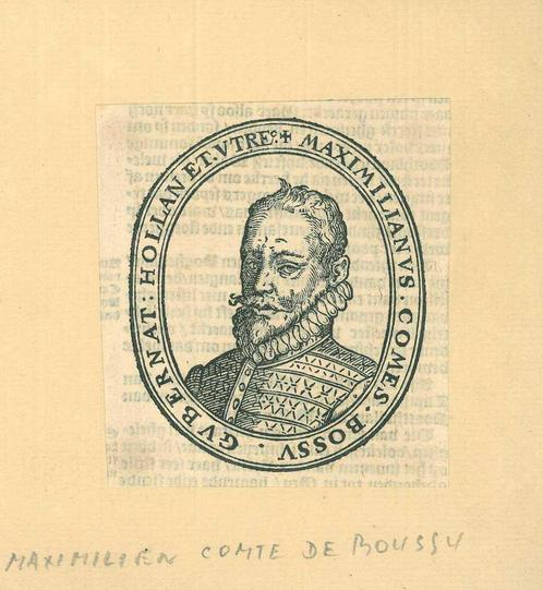 Portrait of Maximilien de Henin, 3rd Count of Bossu, Antiek en Kunst, Kunst | Etsen en Gravures