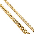 8 Krt. Prince of Wales schakel ketting | 46 cm, Ophalen of Verzenden, Goud