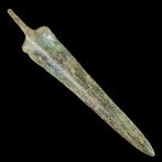 Vroege Griekse Bronzen Speerpunt - Wapen van een Oude