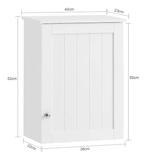 Hangende Badkamerkast met Deur en Verstelbare Plank, Verzenden, Nieuw