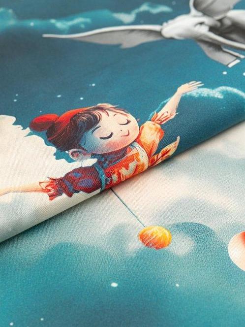 Sky Circus - Exclusieve stof van 100% katoen / Exclusieve, Antiek en Kunst, Antiek | Kleden en Textiel