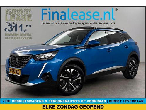 Peugeot 2008 1.2 PureTech Pano 360Cam LED Navi PDC €311pm, Auto's, Peugeot, Lease, Automaat, SUV of Terreinwagen, Benzine, Blauw