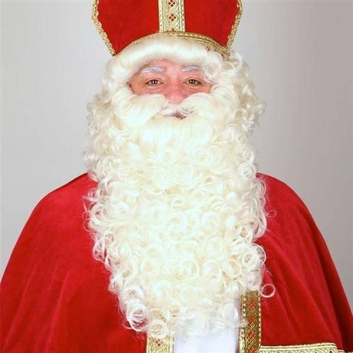 Pruik + Baard Sint luxe, Kleding | Heren, Carnavalskleding en Feestkleding, Nieuw, Ophalen of Verzenden