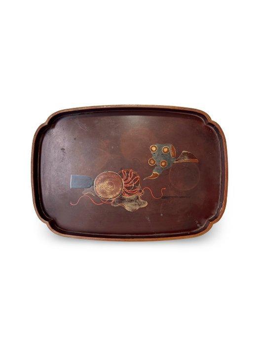 Dienblad - Traditioneel Chinees gelakt dienblad - Hout, Antiek en Kunst, Antiek | Overige Antiek