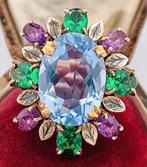 Zonder minimumprijs - Ring - 9 kt. Roségoud, Zilver, Nieuw