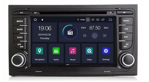 Android 9.0 DAB+ navigatie Audi a4  seat exeo 2001-2006, Auto diversen, Autonavigatie, Nieuw, Ophalen of Verzenden
