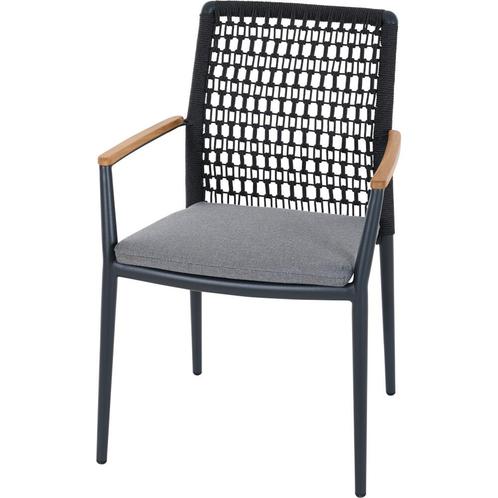 Siena Garden Cortina stapelstoel grijs - Antraciet, Huis en Inrichting, Stoelen, Ophalen of Verzenden