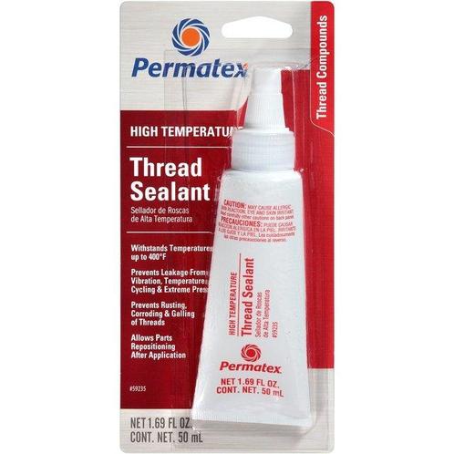 Permatex Permatex high temperature thread sealant 50 ml, wit, Doe-het-zelf en Verbouw, Isolatie en Afdichting, Nieuw, Verzenden