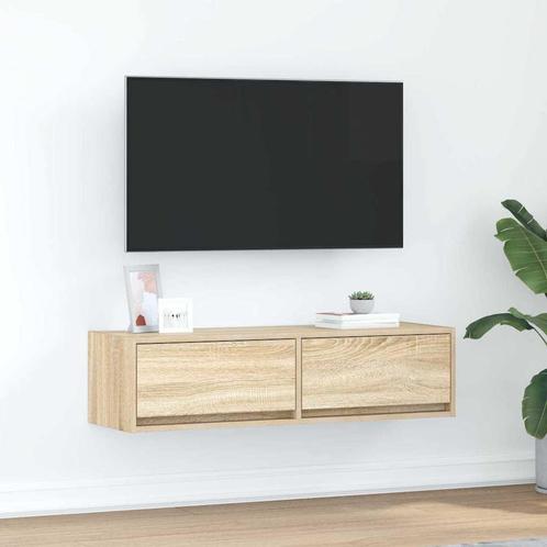 vidaXL TV-kast met lade Sonoma eiken 100 x 31 x 25,5 cm, Huis en Inrichting, Kasten | Televisiemeubels, Nieuw, Minder dan 50 cm