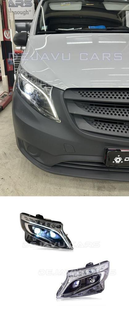 Volledig LED Koplampen voor Mercedes V-Klasse W447 / Vito, Auto diversen, Tuning en Styling, Ophalen of Verzenden