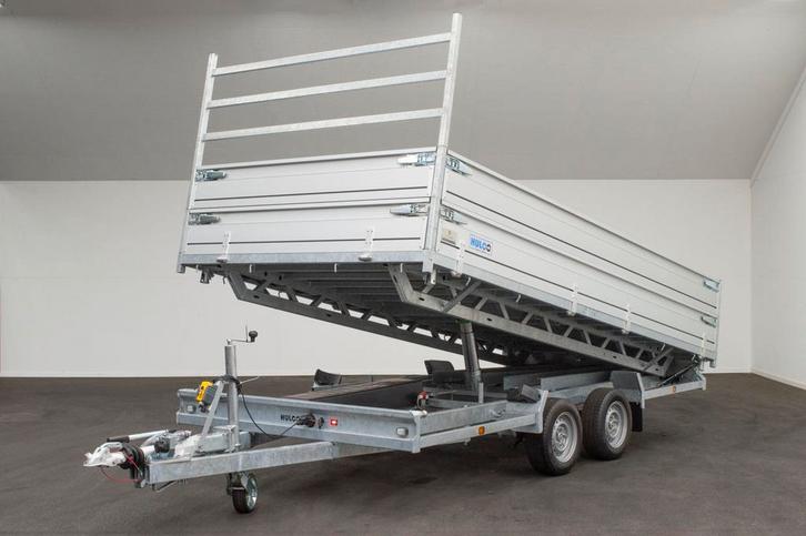 Hulco BENAX-2 3500 405x203 + Opzetborden Kipper, Auto diversen, Aanhangers en Bagagewagens, Nieuw, Ophalen of Verzenden
