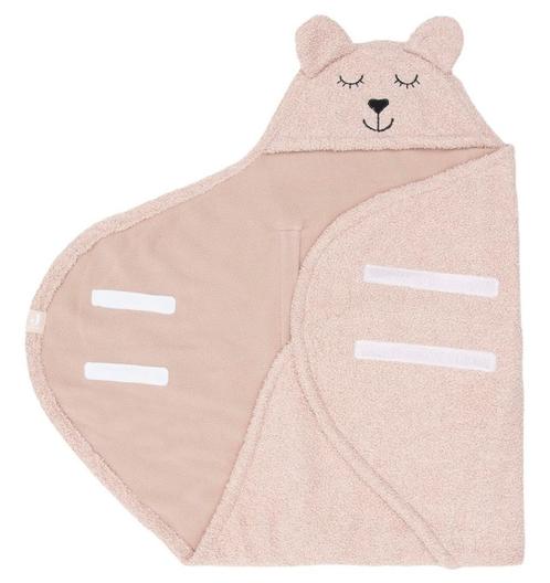 Jollein Bear Boucle Wild Rose Wikkeldeken 032-566-67062, Kinderen en Baby's, Badjes en Verzorging, Nieuw, Verzenden