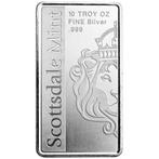 10 troy ounce - Zilver .999 - 10 oz Scottsdale Archangel, Postzegels en Munten, Edelmetalen en Baren
