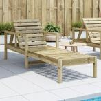 vidaXL Ligstoel 199,5x62x55 cm geïmpregneerd grenenhout, Tuin en Terras, Verzenden, Nieuw