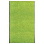 vidaXL Deurmat wasbaar 90x150 cm groen, Tuin en Terras, Deurmatten, Verzenden, Nieuw