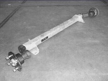 Torsie As, ongeremd, 500 kilo 4 gaats, 1000/1450 mm. beschikbaar voor biedingen