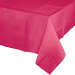 Fuchsia Tafelkleed Plastic 2,74m, Verzenden, Nieuw