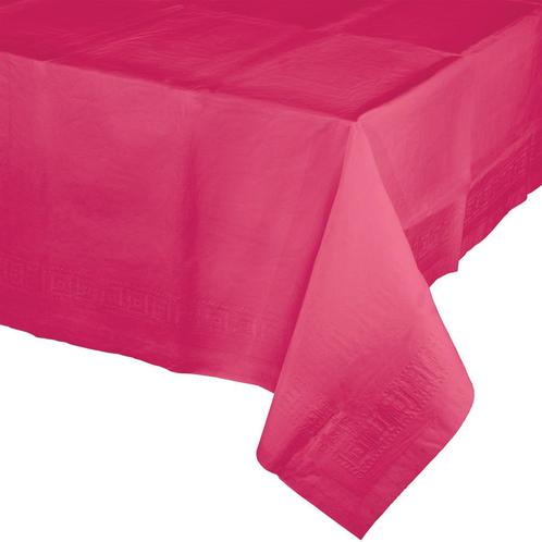Fuchsia Tafelkleed Plastic 2,74m, Hobby en Vrije tijd, Feestartikelen, Nieuw, Verzenden