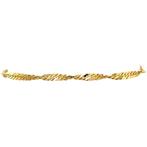 Gouden fantasie armband 21 cm 14 krt