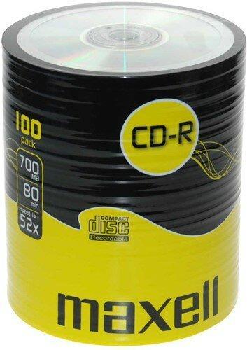 Maxell CD-R 700 MB 100 stuks, Computers en Software, Beschrijfbare discs, Nieuw, Verzenden