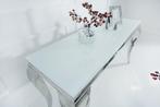 Sidetabel Moderne Barok 145cm wit zilver/ 37905, Huis en Inrichting, Tafels | Sidetables, Ophalen of Verzenden, Nieuw