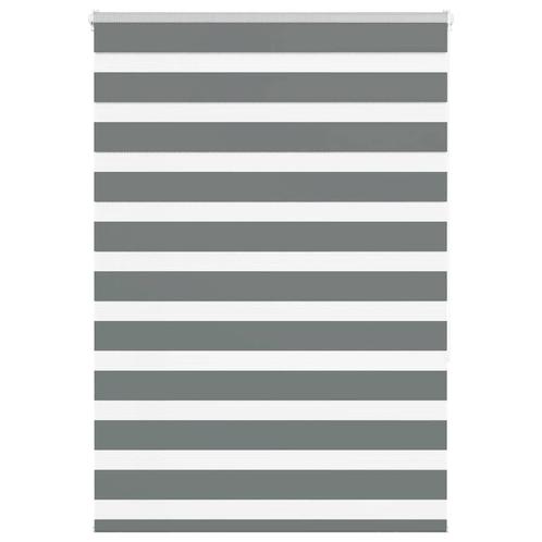 vidaXL Zebra rolgordijn 105x150 cm stofbreedte 100,9 cm, Huis en Inrichting, Stoffering | Gordijnen en Lamellen, Grijs, Nieuw