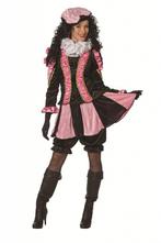 Pieten pak dames roze/zwart luxe, Kleding | Dames, Carnavalskleding en Feestkleding, Ophalen of Verzenden, Nieuw