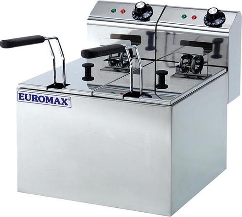 Euromax Eco horeca friteuse dubbel 5 liter. Geschikt voor la, Zakelijke goederen, Horeca | Keukenapparatuur, Verzenden